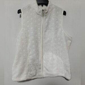 New White Sleeveless Vest - Size XL